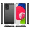Hurtel Carbon Case Flexible Cover Sleeve, skirta Samsung Galaxy A53 5G, juoda