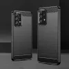 Hurtel Carbon Case Flexible Cover Sleeve, skirta Samsung Galaxy A53 5G, juoda