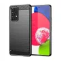 Hurtel Carbon Case Flexible Cover Sleeve, skirta Samsung Galaxy A53 5G, juoda