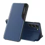 Hurtel Eco Leather View Case, skirtas Samsung Galaxy A05s, su atvartu - mėlyna