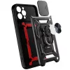 Hurtel Hybrid Armor Camshield Dėklas Huawei nova Y90 Šarvuotas Dėklas su Kameros Dangteliu Juodas