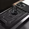 Hurtel Hybrid Armor Camshield Dėklas Huawei nova Y90 Šarvuotas Dėklas su Kameros Dangteliu Juodas