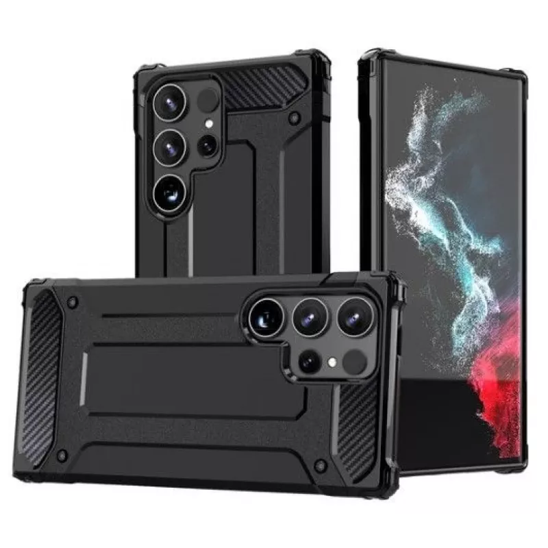 Hurtel Hybrid Armor Case, skirtas Apple iPhone 15 Pro – juoda