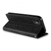 Hurtel Magnet Strap Case, skirta iPhone 13 Mini – Dangtelis su pinigine ir mini pakabinamu dirželiu – Juoda