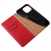 Hurtel Magnet Strap Case, skirta iPhone 13 Pro Max – piniginė su atsegamu dirželiu ir pakabuku – raudona