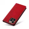 Hurtel Magnet Strap Case, skirta iPhone 13 Pro Max – piniginė su atsegamu dirželiu ir pakabuku – raudona