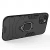 Hurtel Ring Armor dėklas, skirtas iPhone 14 Plus, šarvuotas dangtelis su magnetiniu laikikliu, žiedu, juodas