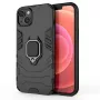 Hurtel Ring Armor dėklas, skirtas iPhone 14 Plus, šarvuotas dangtelis su magnetiniu laikikliu, žiedu, juodas