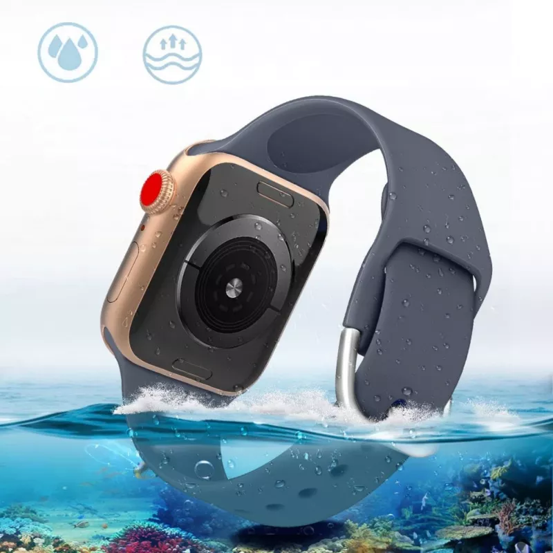 Hurtel Silicone Strap APS, skirtas Apple Watch 38/40/41 mm, juodas