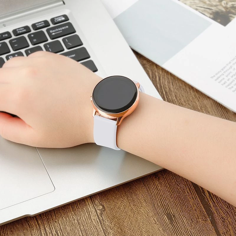 Hurtel Silicone Strap TYS Band, skirtas Samsung Galaxy Watch 40 / 41 / 42 / 43 / 44 mm - Pilka
