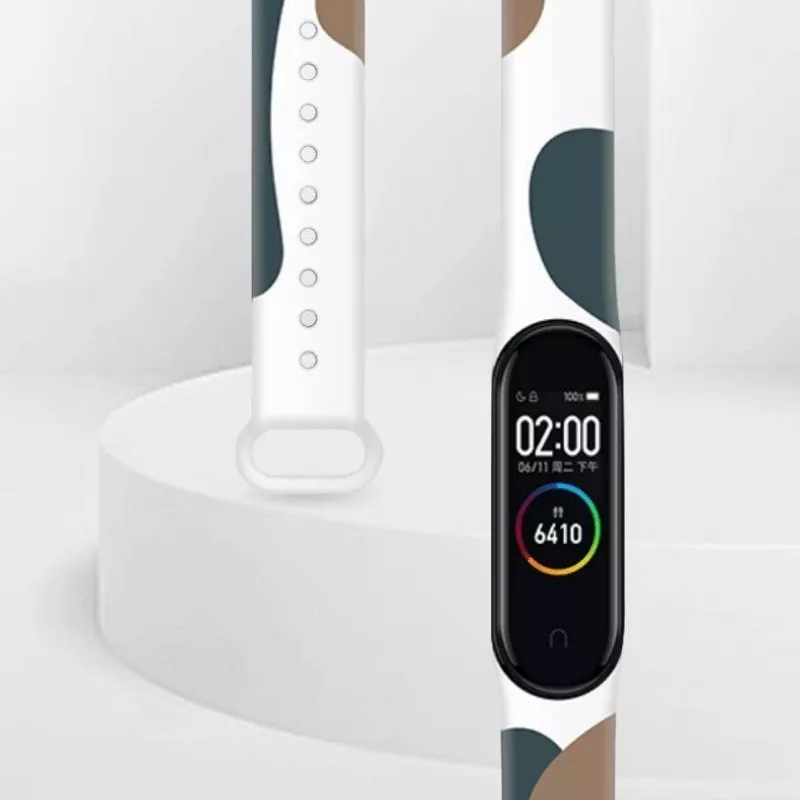 Hurtel Strap Moro apyrankė, skirta Xiaomi Mi Band 6 / Mi Band 5, silikoninis dirželis, karinis raštas