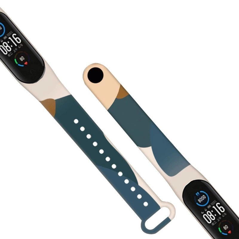 Hurtel Strap Moro apyrankė, skirta Xiaomi Mi Band 6 / Mi Band 5, silikoninis dirželis, karinis raštas