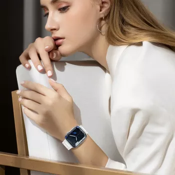 Hurtel Strap Triple Protection, skirta Apple Watch 42/44/45/49 mm apyrankė - permatoma