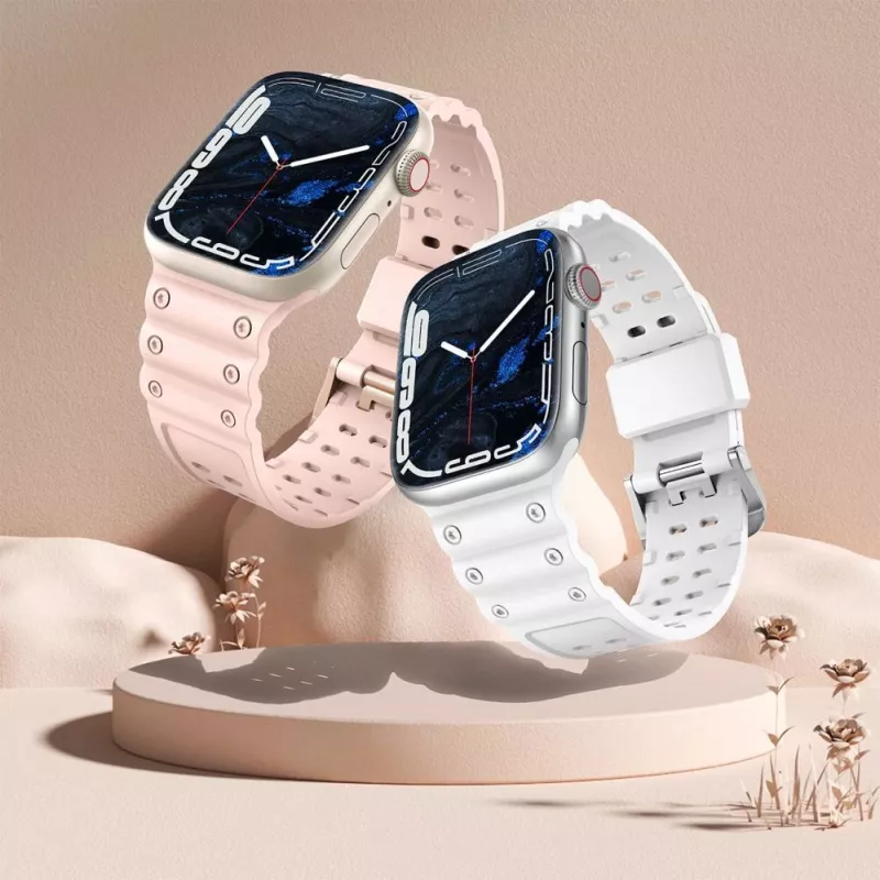 Hurtel Strap Triple Protection, skirta Apple Watch 42/44/45/49 mm apyrankė - permatoma