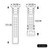 Hurtel Strap Triple Protection, skirta Apple Watch 42/44/45/49 mm apyrankė - permatoma