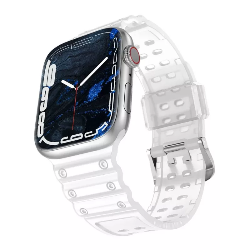Hurtel Strap Triple Protection, skirta Apple Watch 42/44/45/49 mm apyrankė - permatoma