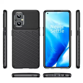 Hurtel Thunder Case Flexible Armored Cover for OnePlus Nord N20 5G Black