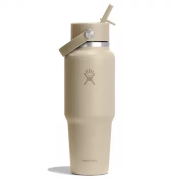 Hydro Flask Travel Bottle Wide Flex Straw Cap 32OZ 946ml Oat