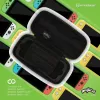 Hyperkin M07541-MTCN Kieto korpuso dėklas, žalias, įvairiaspalvis, PEVA, skirta Nintendo Switch Lite, atsparus smūgiams, vandeniui atsparus, nešiojimo krepšys