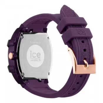 ICE moteriškas laikrodis 23994 (45mm) - rožinis silikoninis kvarcinis