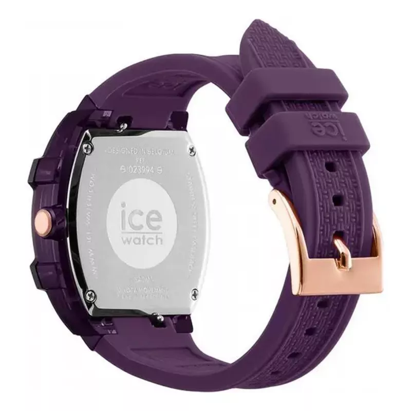 ICE moteriškas laikrodis 23994 (45mm) - rožinis silikoninis kvarcinis