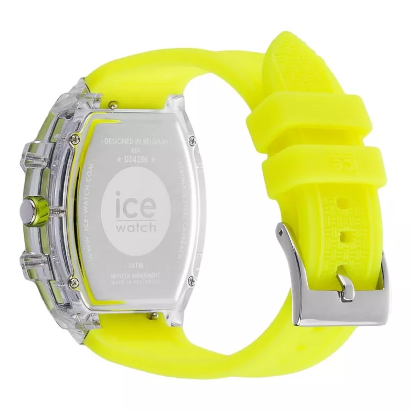 ICE moteriškas laikrodis 24286 (45mm) - rožinis silikoninis kvarcinis analoginis