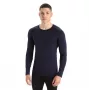 Icebreaker 200 Oasis L/S Crewe Thermal Active Top - Midnight Navy, dydis L