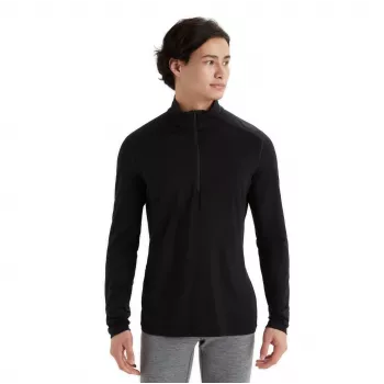 Icebreaker 200 Oasis L/S Half Zip M, Juoda