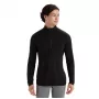 Icebreaker 200 Oasis L/S Half Zip M, Juoda