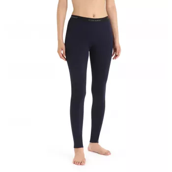 Icebreaker 200 Oasis Leggings – Moteriškos merino vilnos apatinio sluoksnio kelnės, Midnight Navy, S dydis