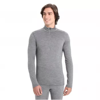 Icebreaker 200 Oasis Long Sleeve Half Zip Top - Juoda - M