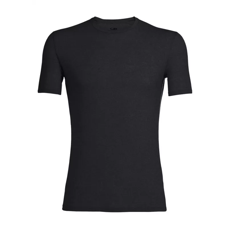 Icebreaker Anatomica S/S Crewe Base Layer T-Shirt - Black/Monsoon - Size M
