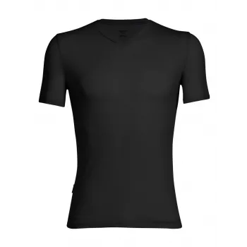 Icebreaker Anatomica S/S V T-Shirt - Black/Monsoon - Size S