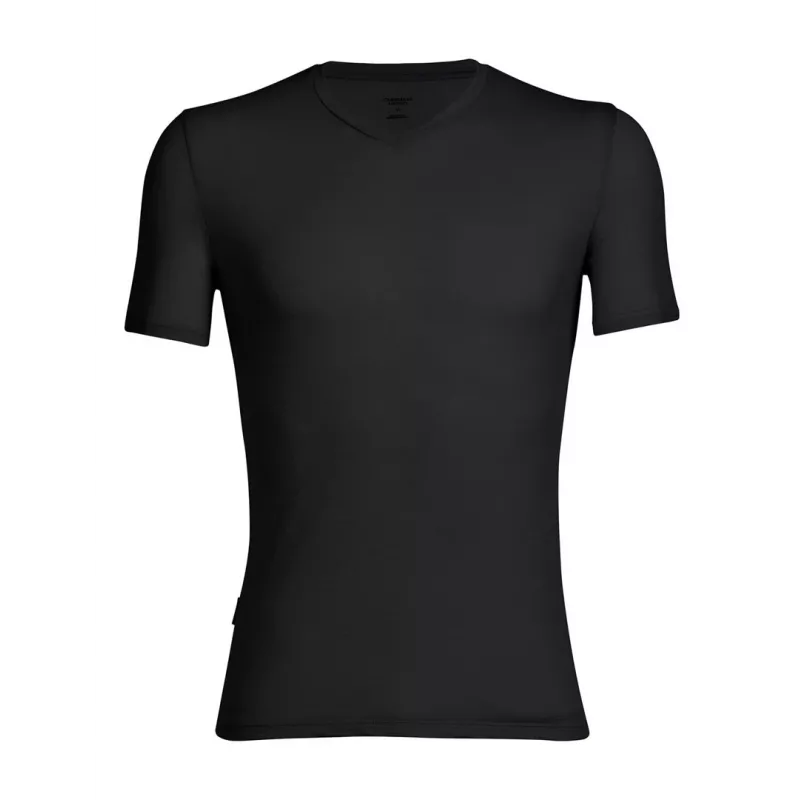 Icebreaker Anatomica S/S V T-Shirt - Black/Monsoon - XL