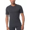 Icebreaker Anatomica trumpomis rankovėmis Crewe apatinis sluoksnis marškinėliai - Black/Monsoon - XL