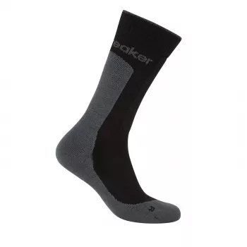 Icebreaker Hike+ Medium Crew Merino Socks Black/Obsidian