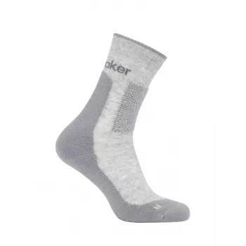 Icebreaker Hike+ Medium Crew merino vilnos žygio kojinės - Blizzard Heather/Alloy - unisex