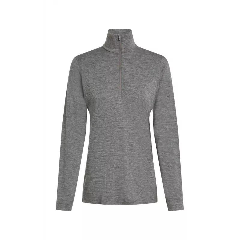 Icebreaker Merino 200 Oasis LS Half Zip Women's Gritstone Heather