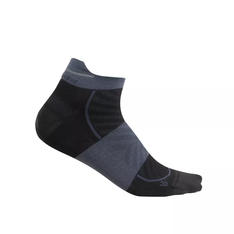 Icebreaker Merino Run+ Ultralight Micro Socks Men's Black/Graphite