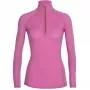 Icebreaker Merino Zone Half Zip 150 Women's Base Layer Top Cosmic Grape