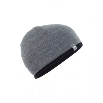Icebreaker Pocket Hat - juoda/Gritstone, dydis M