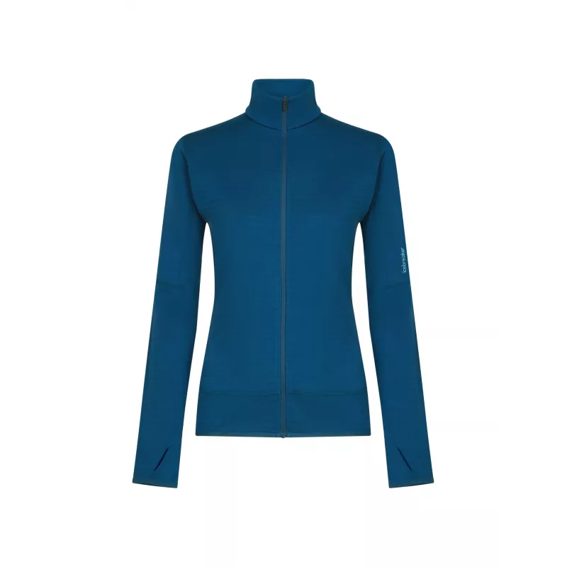 Icebreaker Real Fleece Descend LS Zip Women's Atlantis