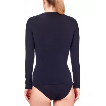 Icebreaker Siren L/S Sweetheart Long Sleeve Top - Juoda, XS