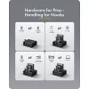 Icy Box Club Case 2925 4 lizdų prijungimo stotelė – 2x M.2 NVMe ir 2x 2.5/3.5 SATA HDD/SSD, USB 3.2 Gen 2 (10 Gbps)