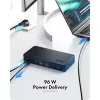 ICY BOX Heart Dock 2255 11-in-1 prijungimo stotelė, DisplayLink DL-6950, 2x HDMI/DP 4K@60Hz, 96W Power Delivery, Gigabit LAN, USB-C/A 10Gbps
