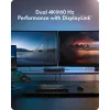ICY BOX Heart Dock 2255 11-in-1 prijungimo stotelė, DisplayLink DL-6950, 2x HDMI/DP 4K@60Hz, 96W Power Delivery, Gigabit LAN, USB-C/A 10Gbps