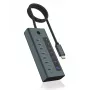 ICY BOX IB-HUB1457-C31 USB-C Hub, 7x USB-C, 10 Gbit/s, PD 100W, Anthracite