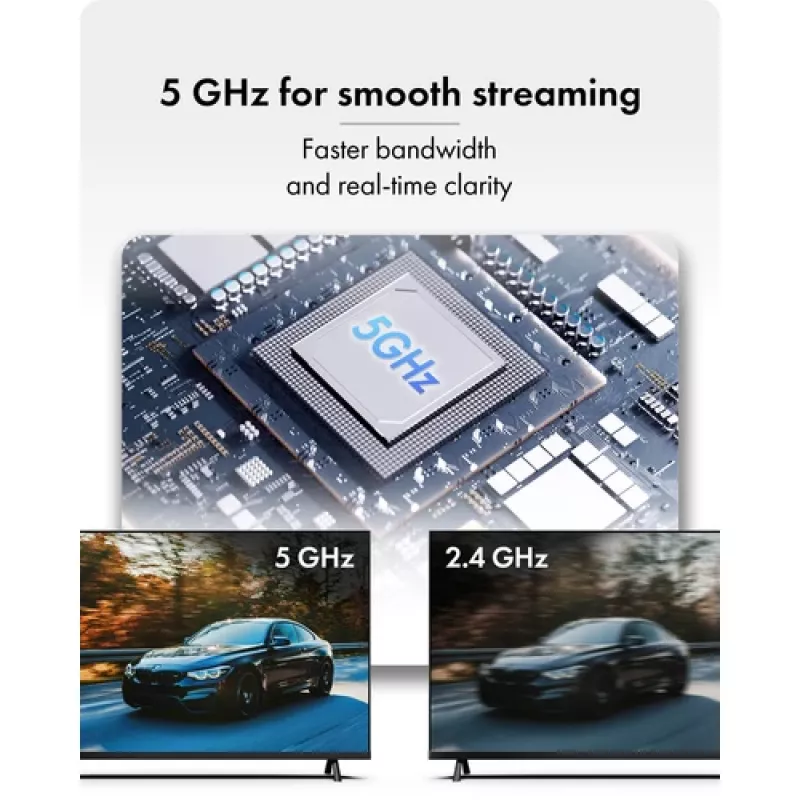 Icy Box IB-WL101 belaidžio HDMI prailgintuvo rinkinys – USB-C į HDMI siųstuvas ir imtuvas, Full HD 1080p, 30 m veikimo nuotolis, juodos spalvos