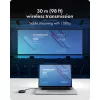 Icy Box IB-WL101 belaidžio HDMI prailgintuvo rinkinys – USB-C į HDMI siųstuvas ir imtuvas, Full HD 1080p, 30 m veikimo nuotolis, juodos spalvos