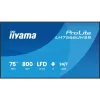 IIYAMA LH7566UHSB-B1AG 75 colių 4K UHD skaitmeninių ženklų ekranas su Android 11, 24/7 veikimu